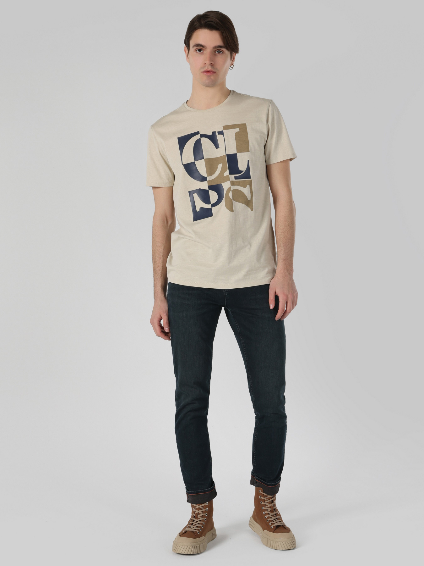 Футболка Colin’s модель CL1062729BEI Фото