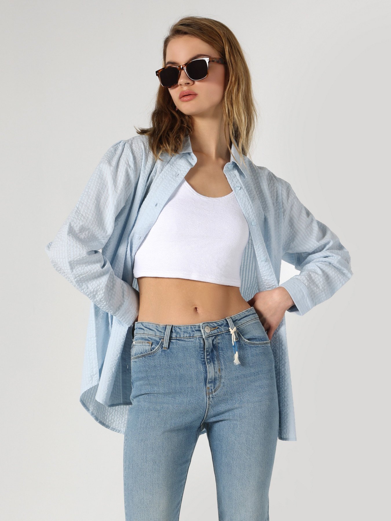 Рубашка повседневная Colin’s модель CL1062916BLE Фото