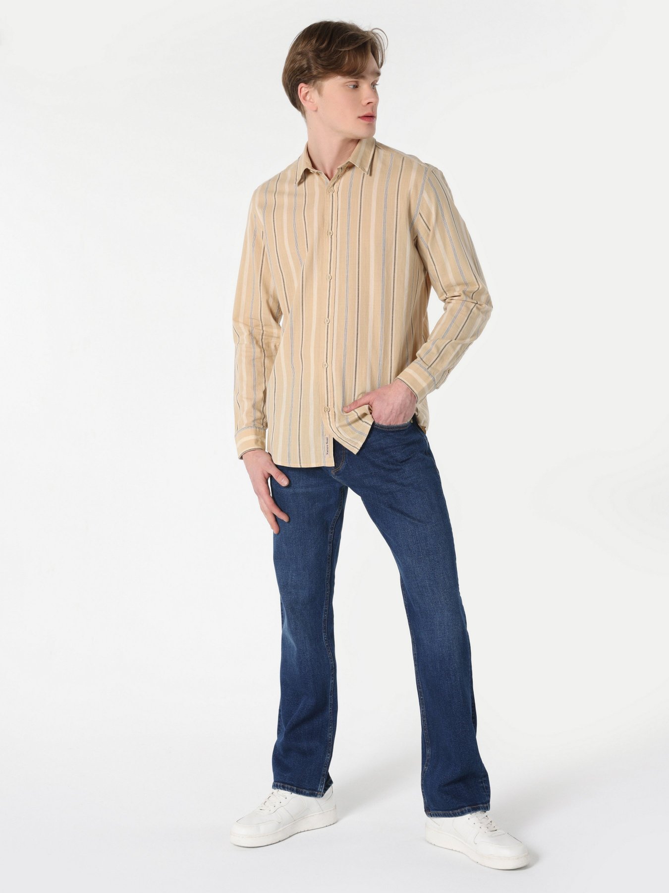 Сорочка Colin’s модель CL1063157BEI Фото