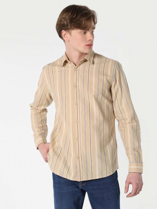 Рубашка повседневная Colin’s модель CL1063157BEI Фото