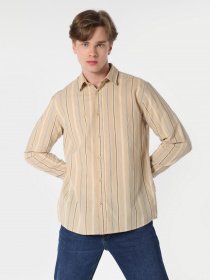 Рубашка повседневная Colin’s модель CL1063157BEI Фото