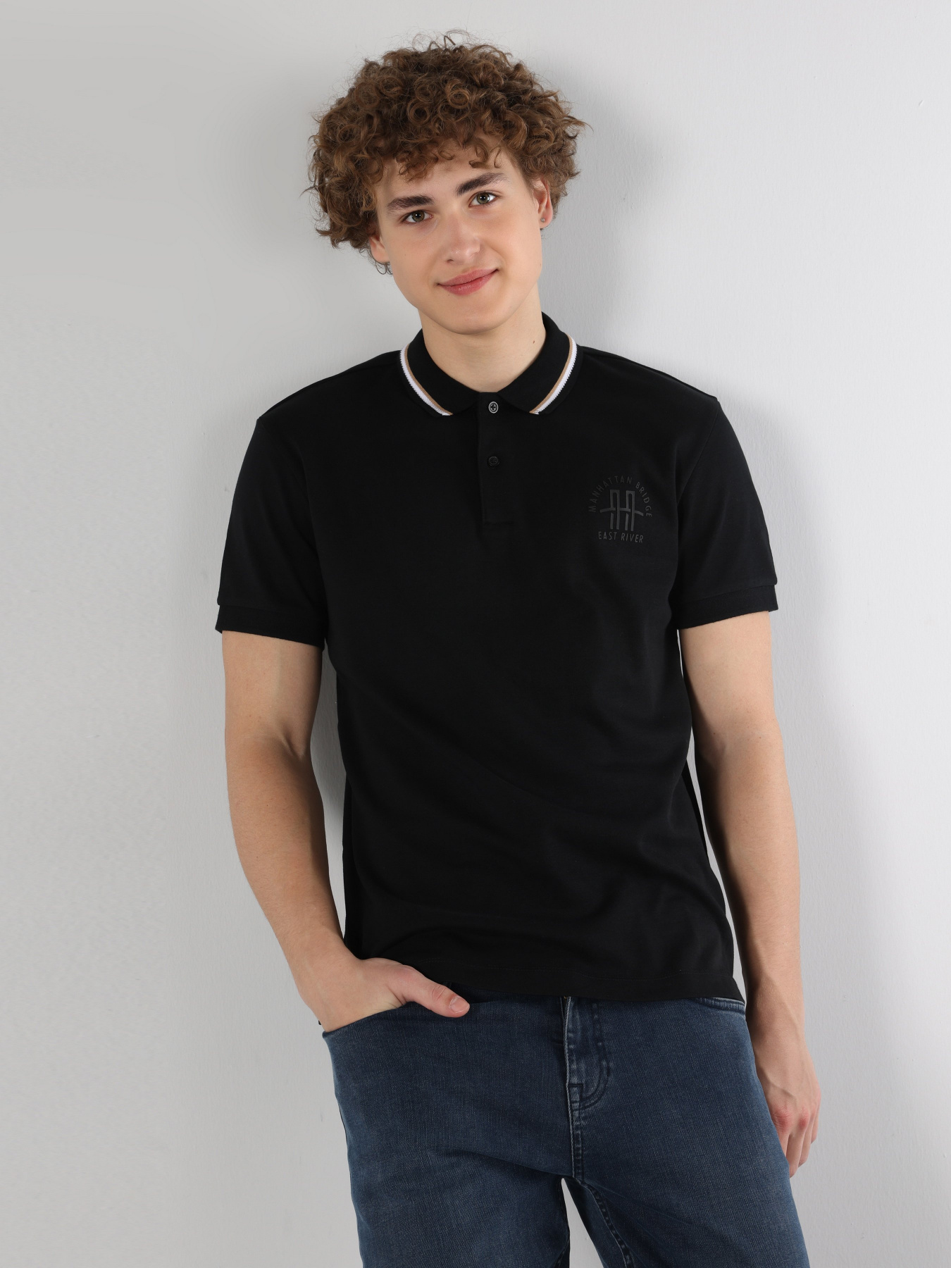 Сорочка Colin’s модель CL1063383BLK Фото