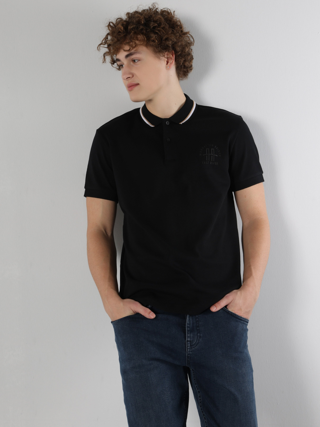 Рубашка повседневная Colin’s модель CL1063383BLK Фото