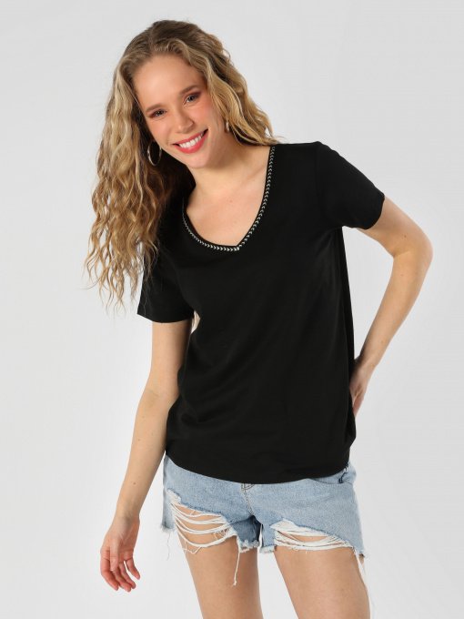 Футболка Colin’s модель CL1063419BLK Фото