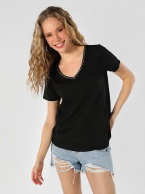 Футболка Colin’s модель CL1063419BLK Фото