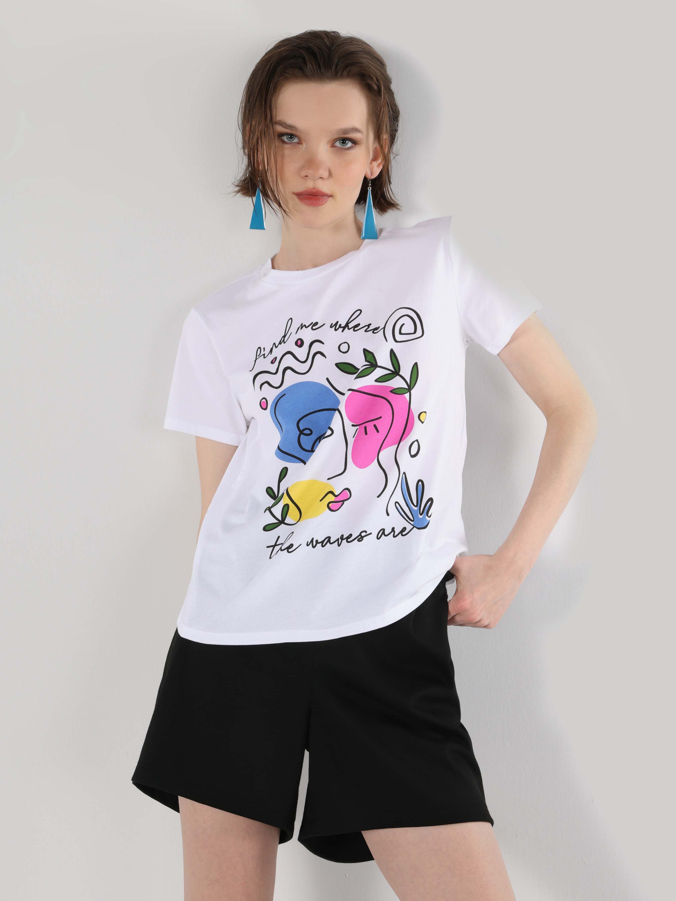 Футболка Colin’s модель CL1064068WHT Фото