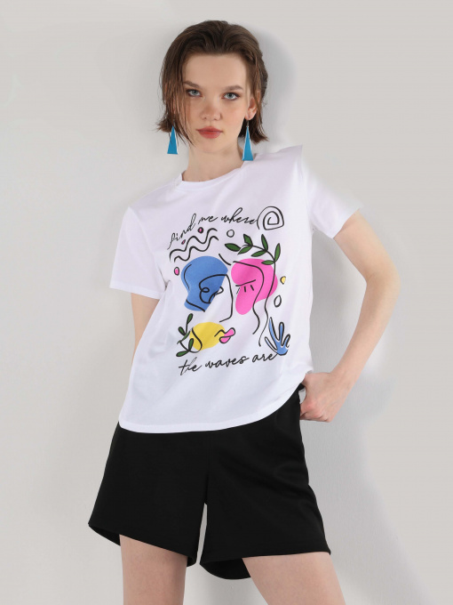 Футболка Colin’s модель CL1064068WHT Фото