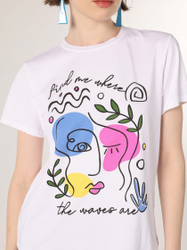 Футболка Colin’s модель CL1064068WHT Фото