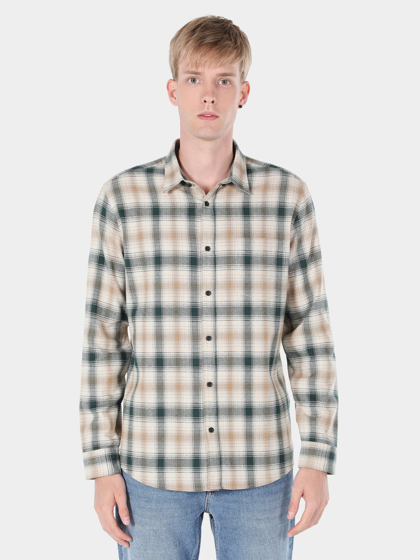 Рубашка повседневная Colin’s модель CL1059766KHA Фото