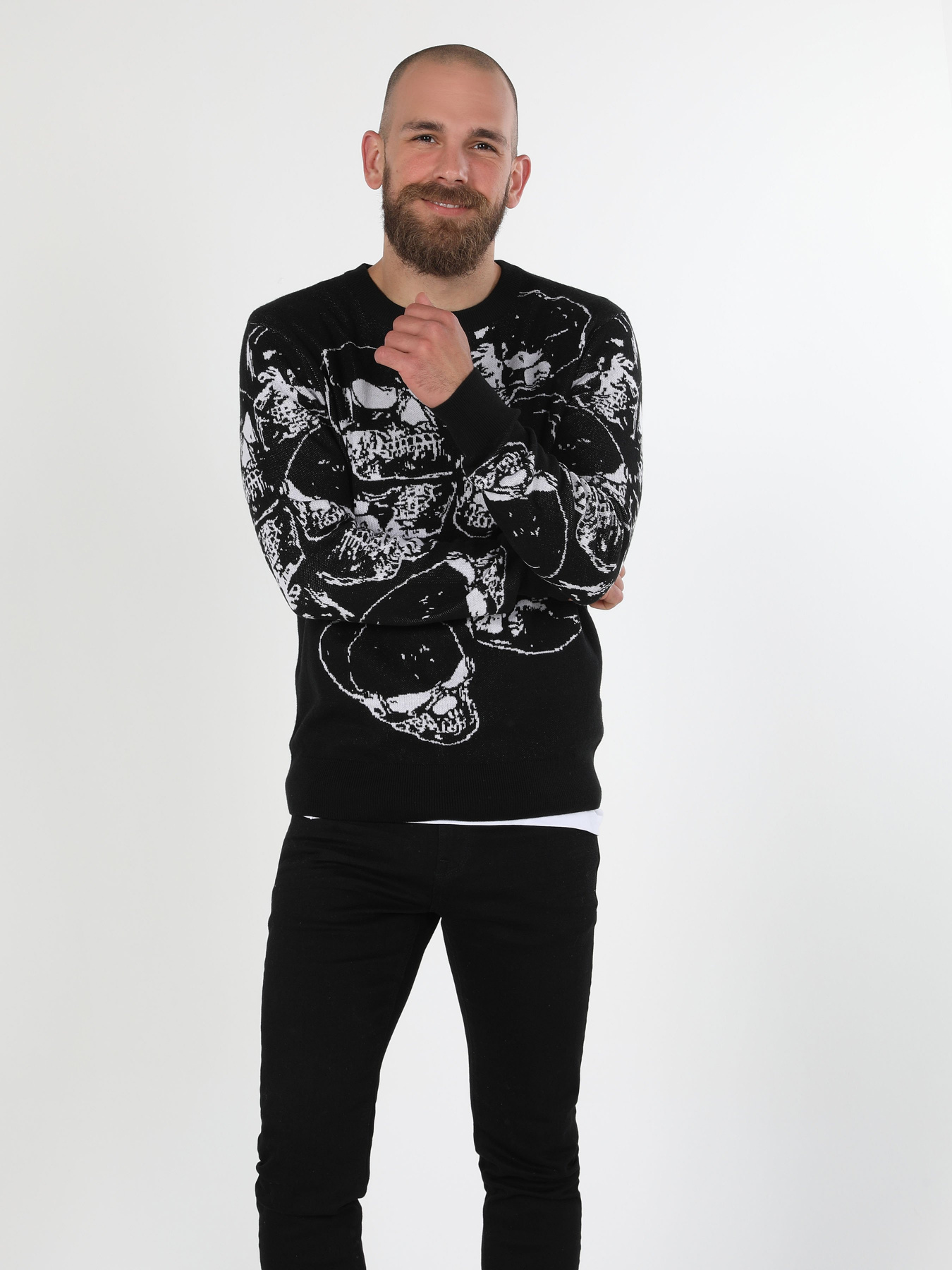 Джемпер Colin’s модель CL1060005BLK Фото