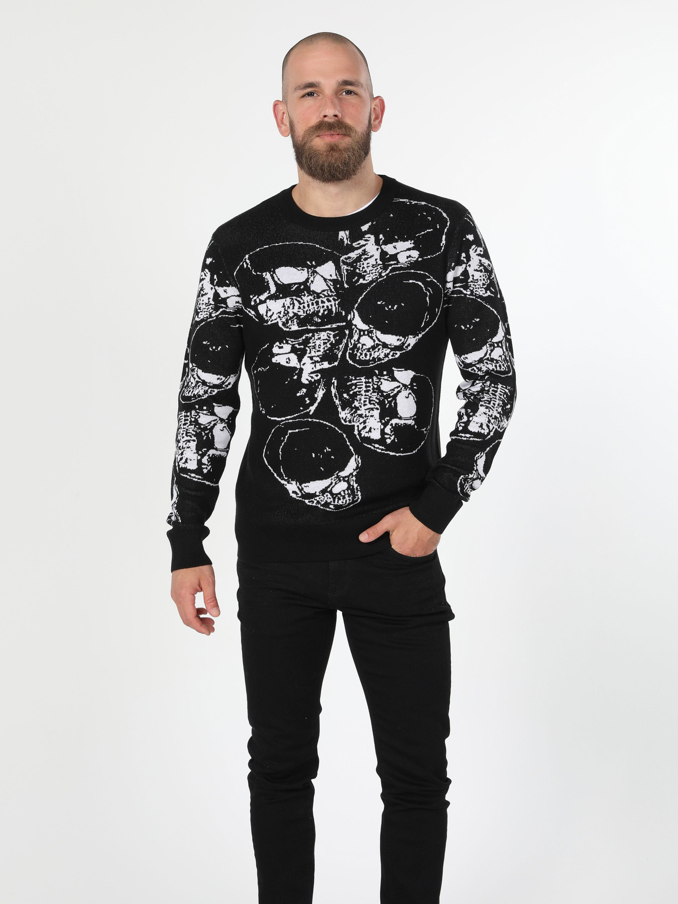 Джемпер Colin’s модель CL1060005BLK Фото