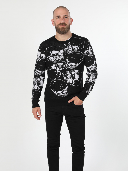 Джемпер Colin’s модель CL1060005BLK Фото