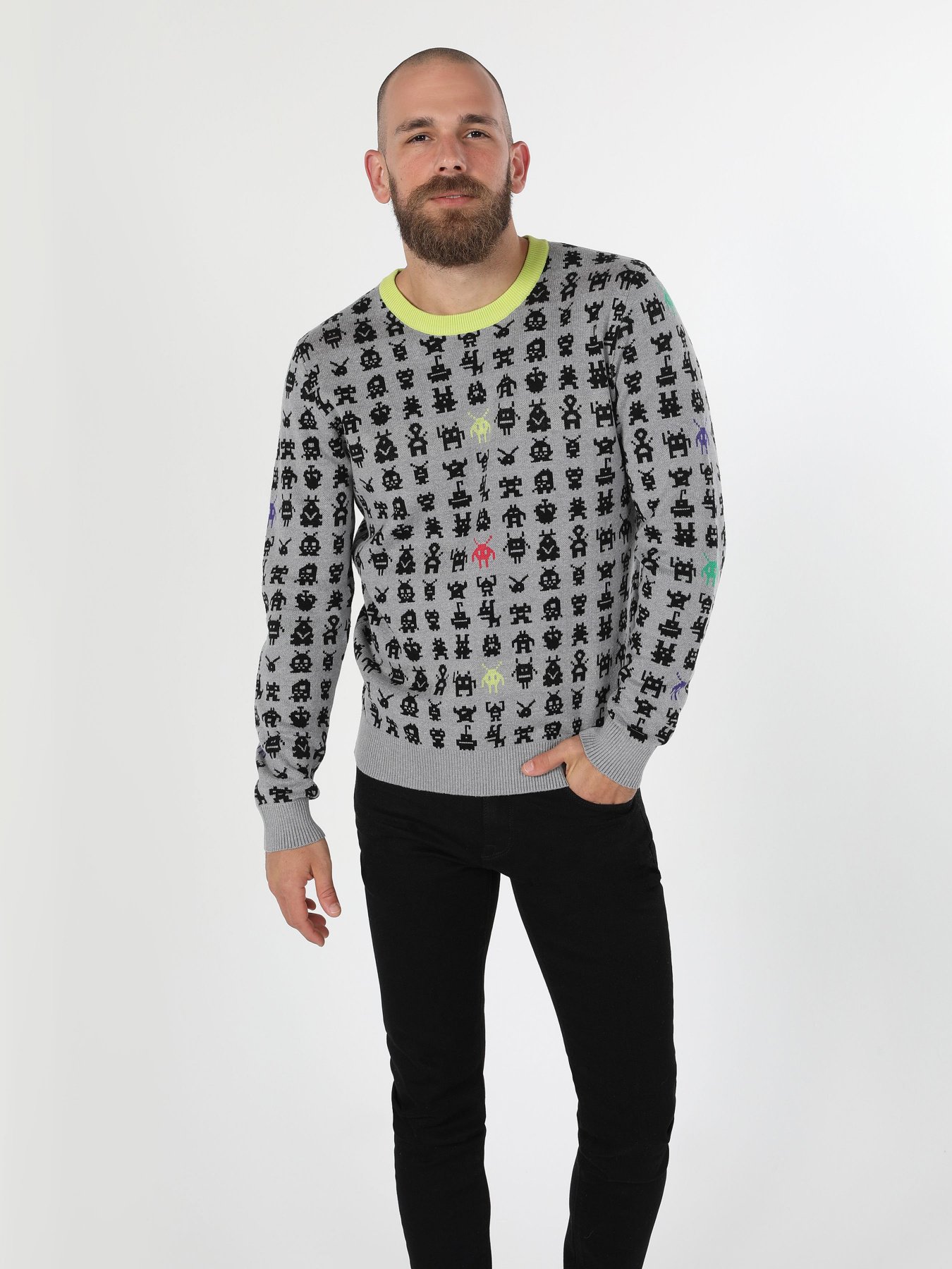 Джемпер Colin’s модель CL1060067LGM Фото