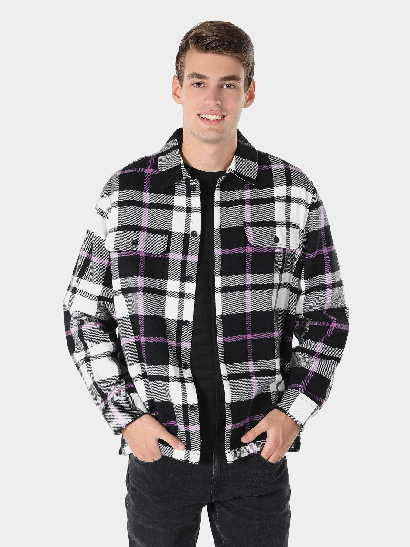 Сорочка Colin’s модель CL1060485BLK Фото