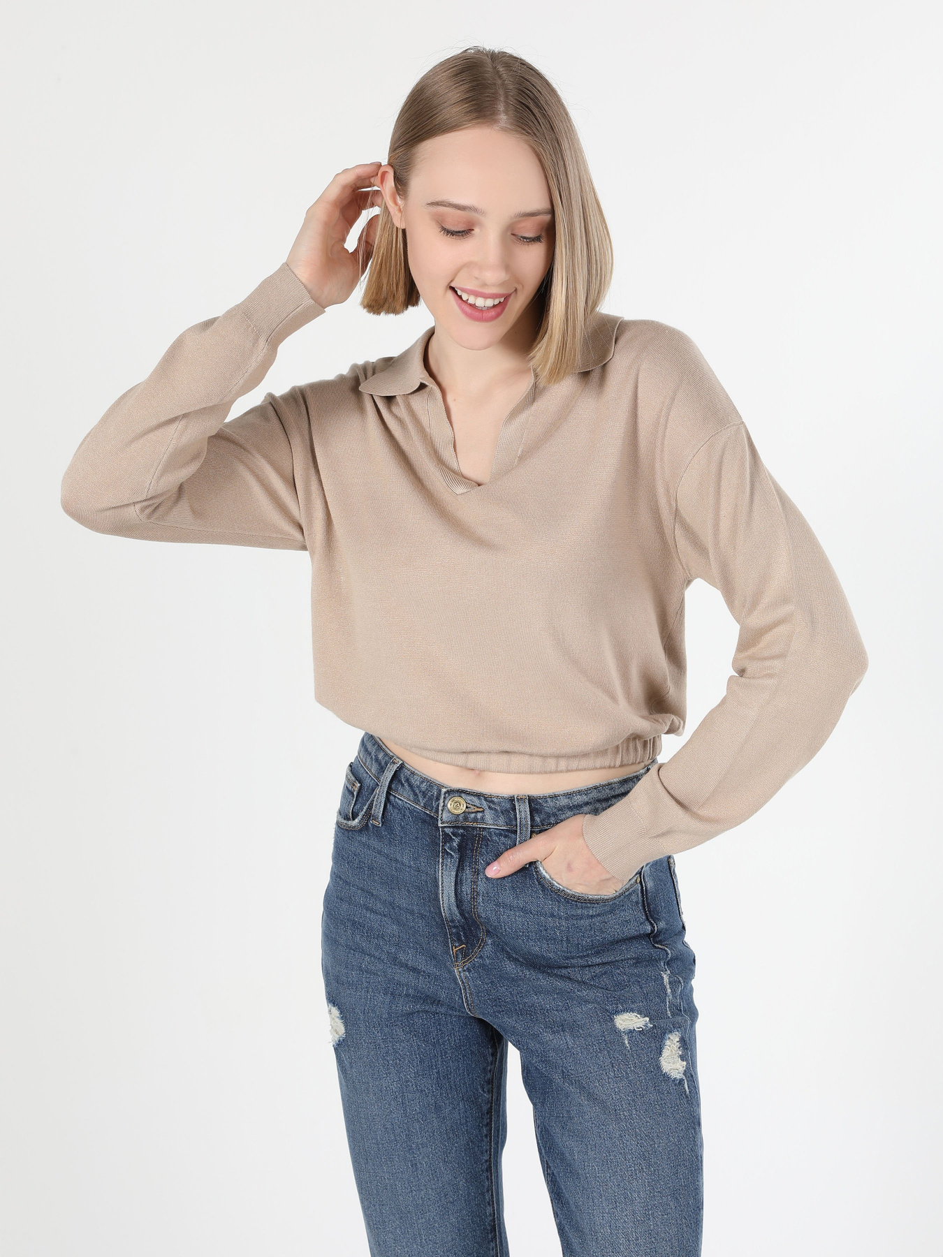 Кофта Colin’s модель CL1060687BEI Фото