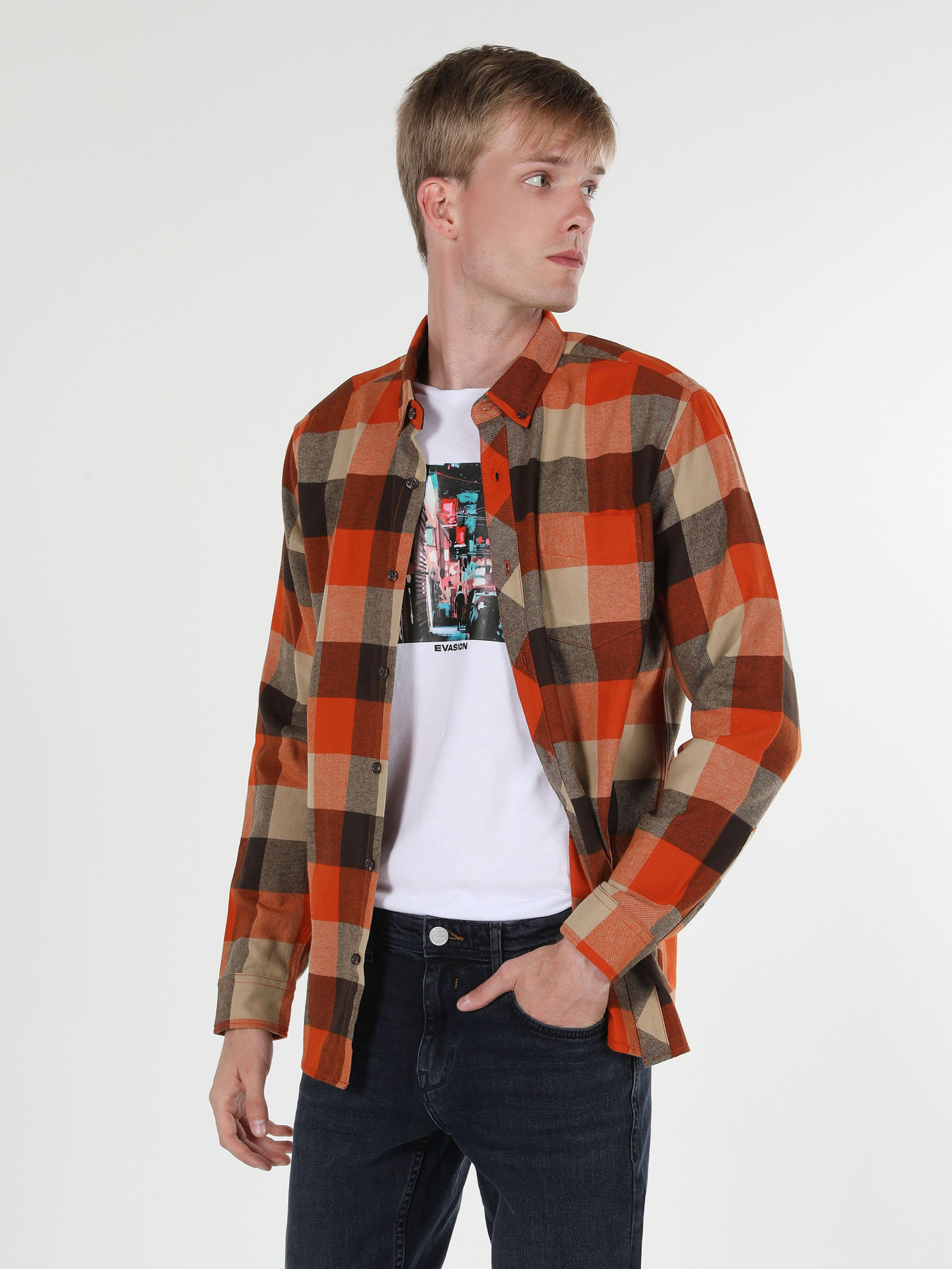 Рубашка повседневная Colin’s модель CL1060905BOR Фото