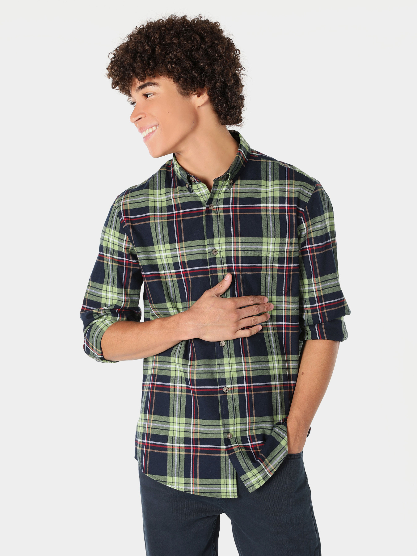 Рубашка Colin’s модель CL1060906GRN Фото