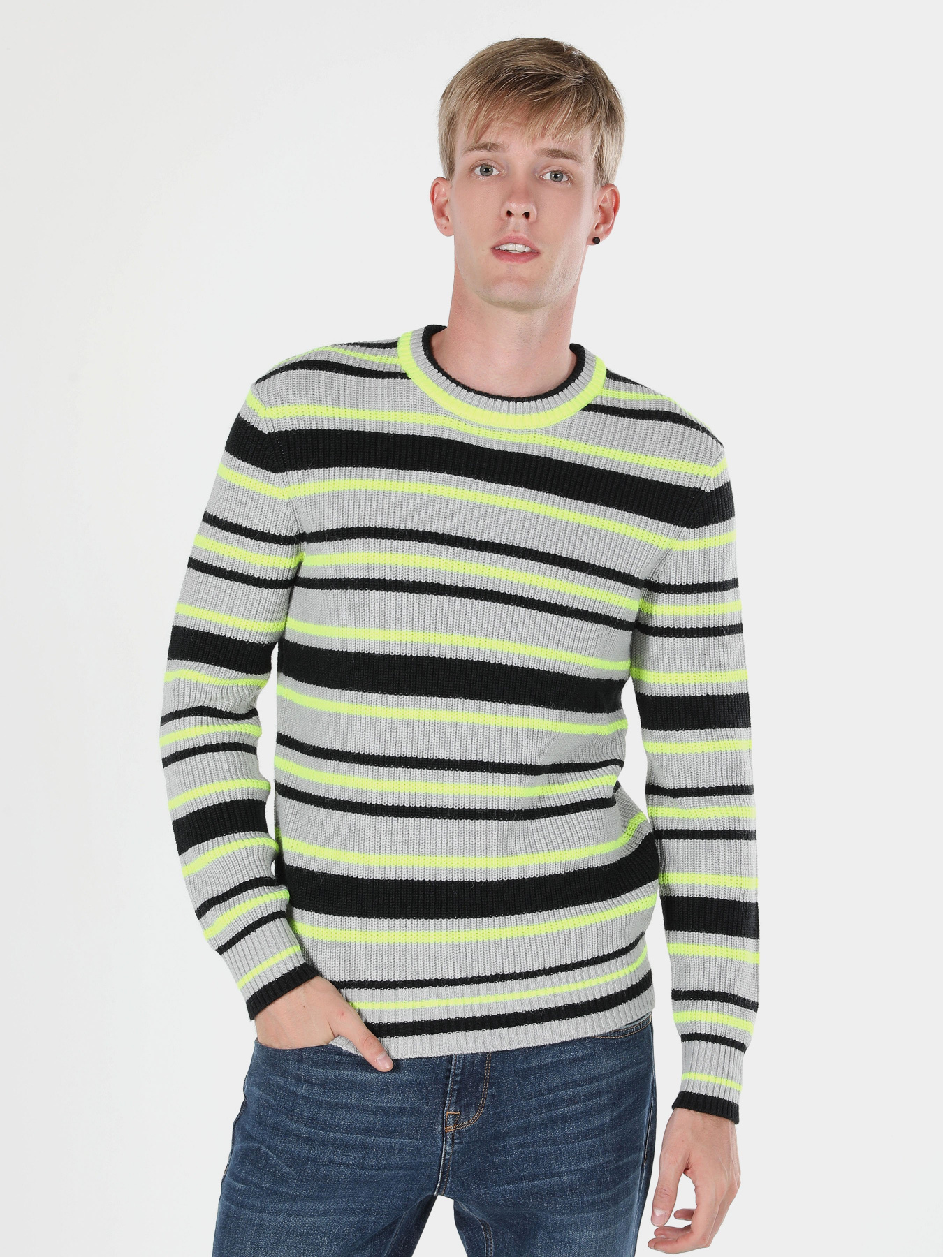 Джемпер Colin’s модель CL1060917LGM Фото