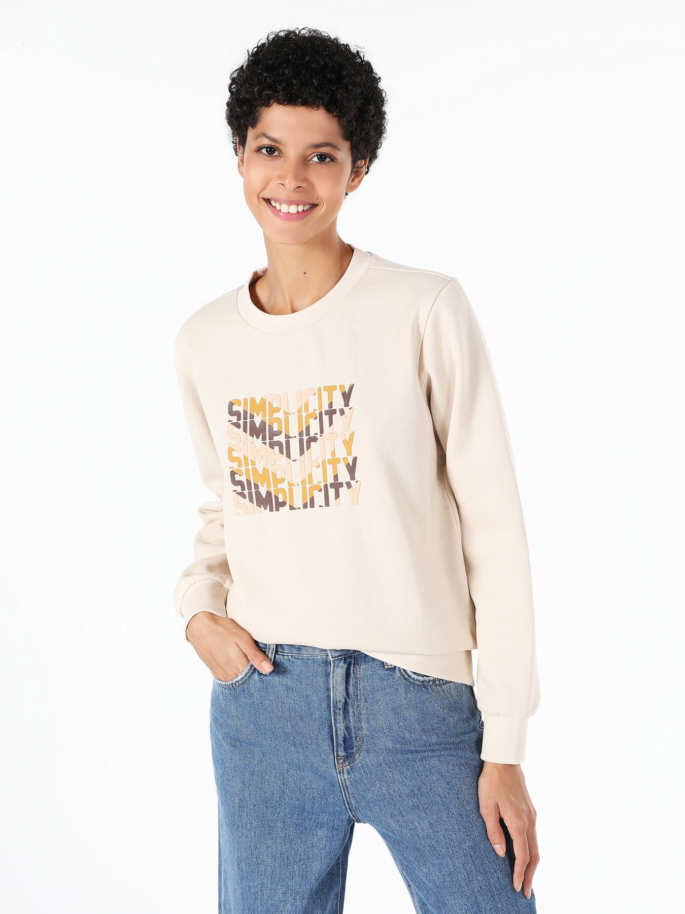 Світшот Colin’s модель CL1060972BEI Фото