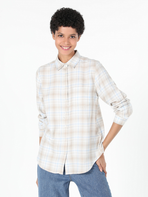 Рубашка повседневная Colin’s модель CL1061496BEI Фото