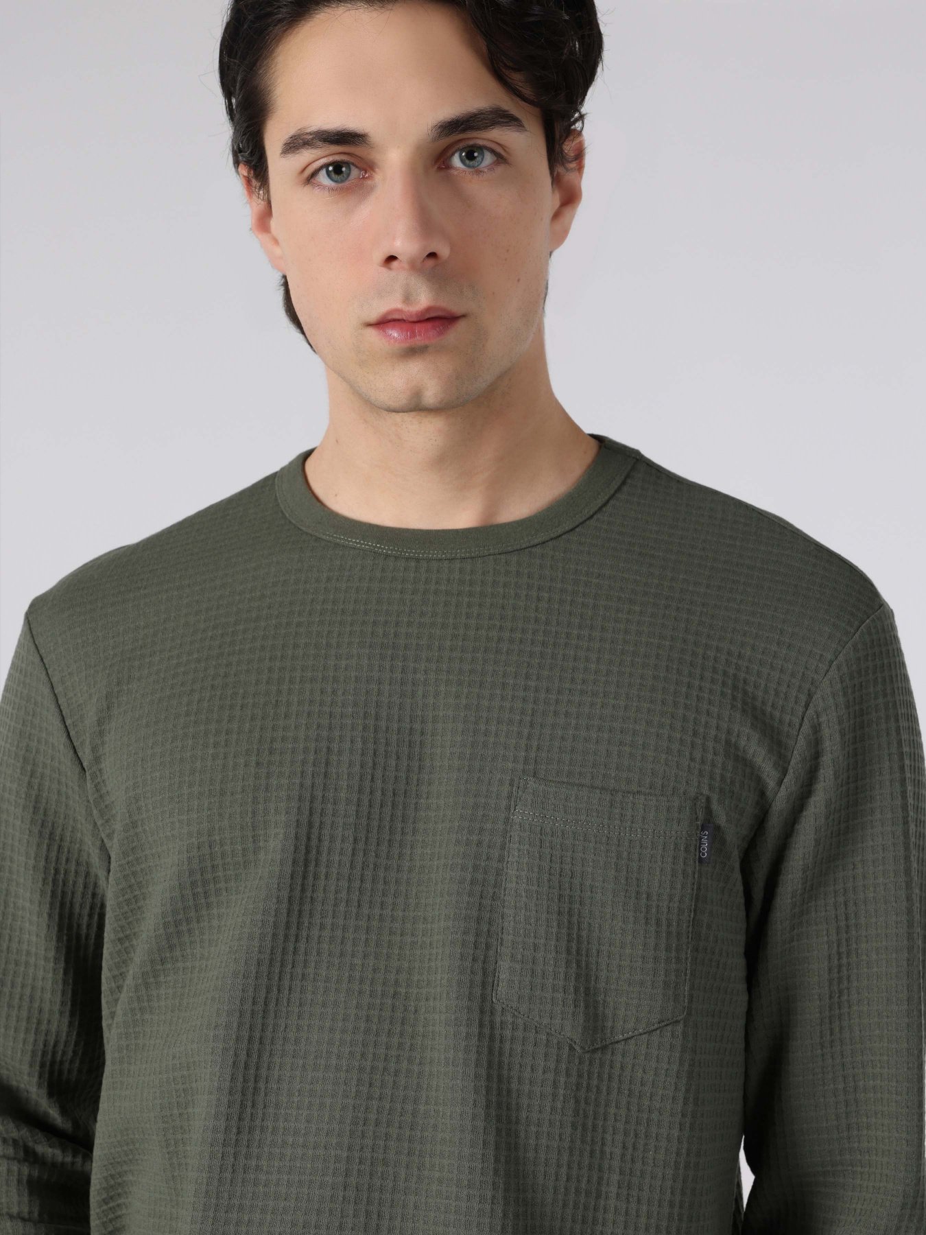 Лонгслив Colin’s модель CL1061770GRN Фото