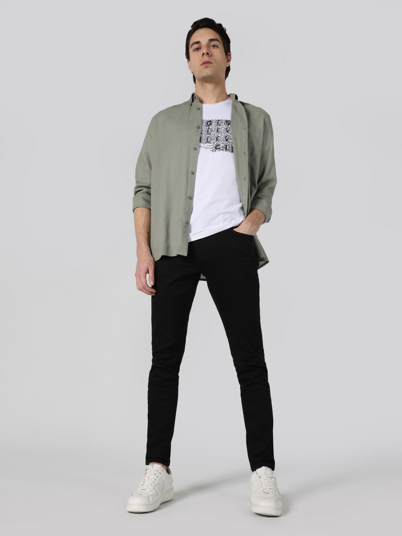 Сорочка повсякденна Colin’s модель CL1062133KHA Фото