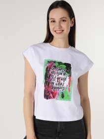 Футболка Colin’s модель CL1063320WHT Фото