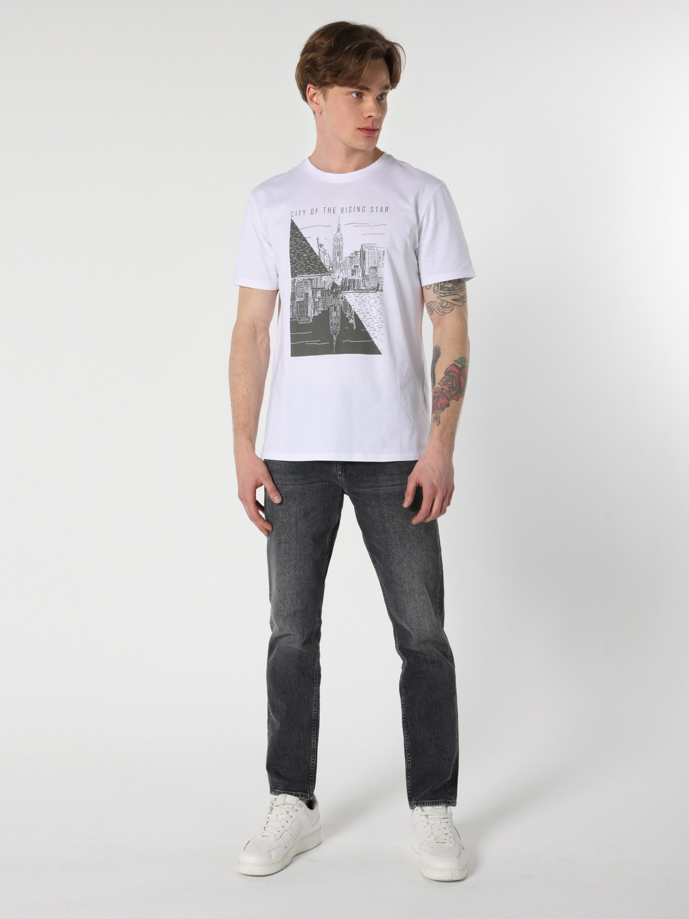 Футболка Colin’s модель CL1059591WHT Фото