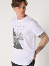 Футболка Colin’s модель CL1059591WHT Фото