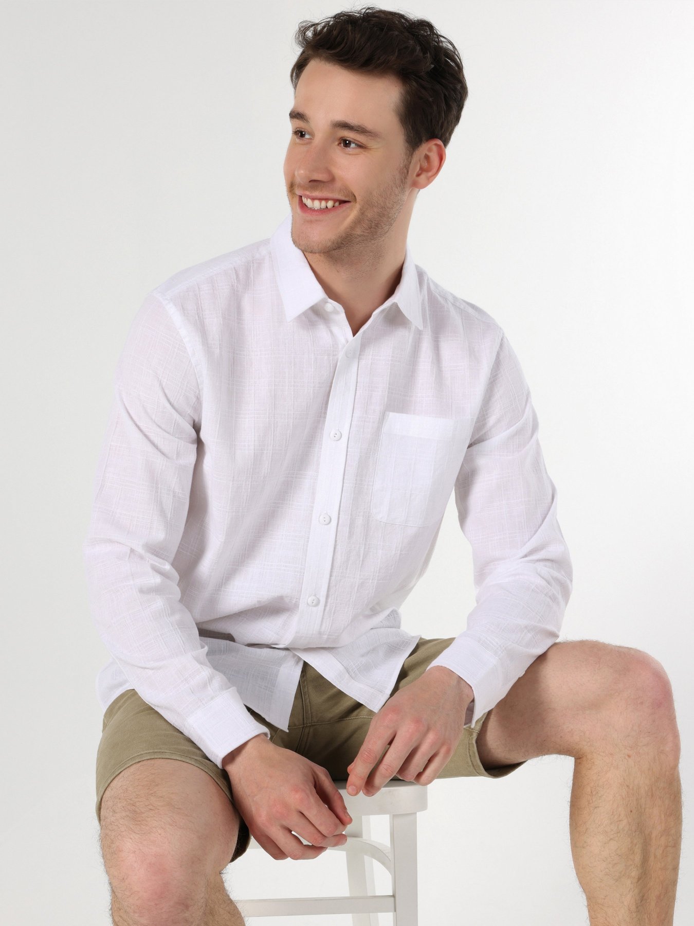 Сорочка Colin’s модель CL1059609WHT Фото