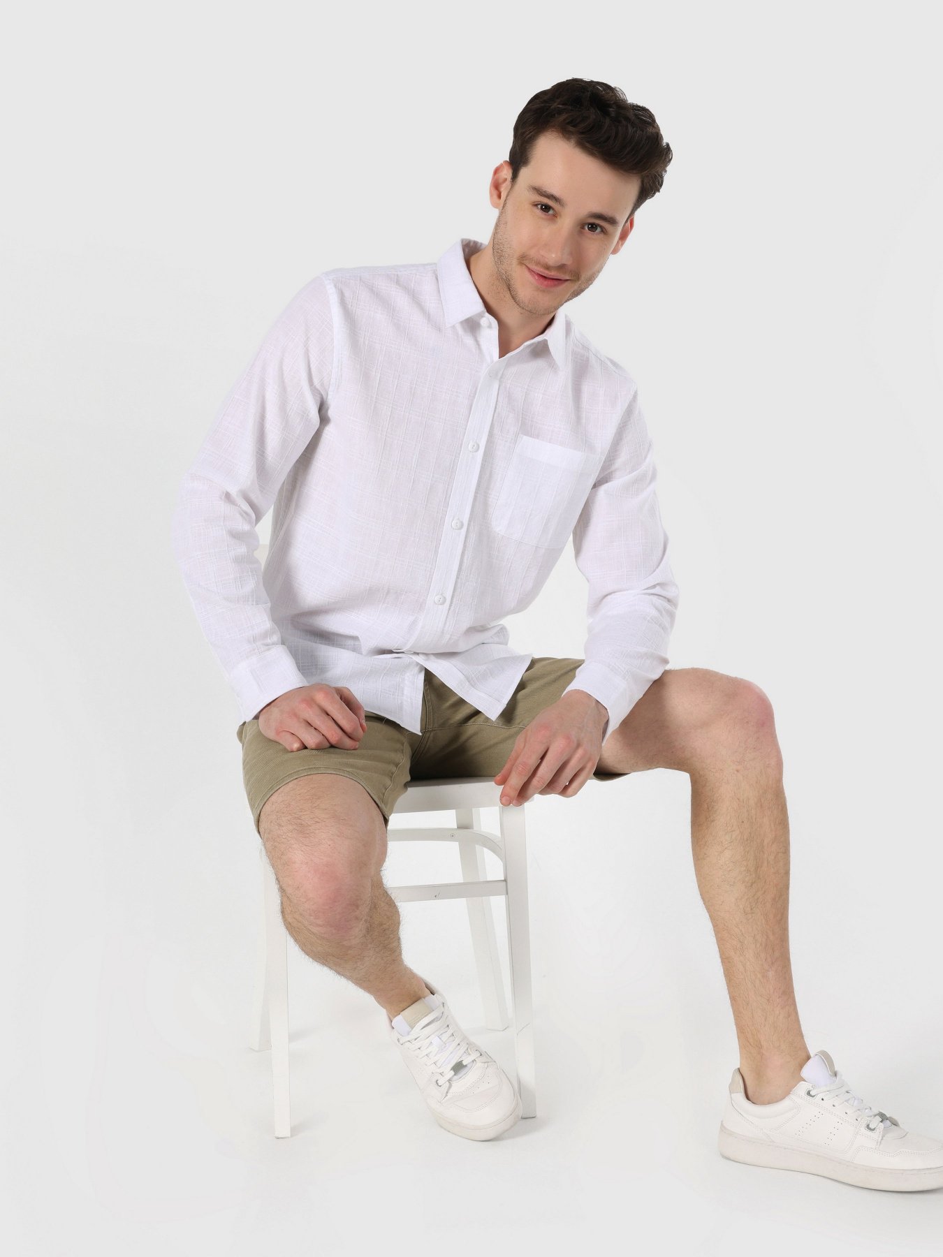 Сорочка Colin’s модель CL1059609WHT Фото