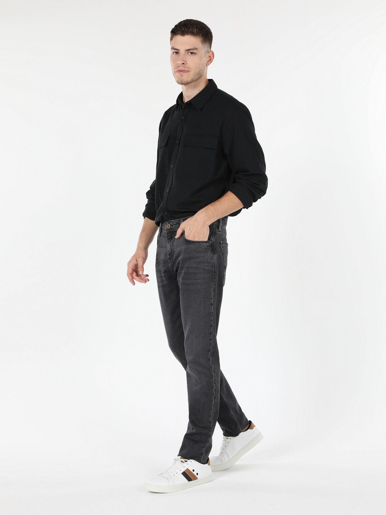 Рубашка повседневная Colin’s модель CL1059810BLK Рубашка повседневная Colin’s модель CL1059810BLK Фото