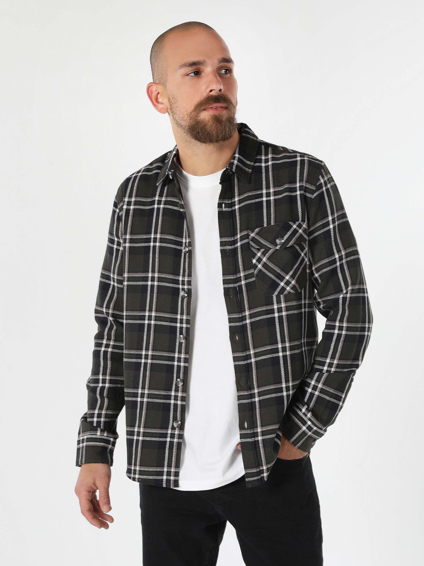 Сорочка повсякденна Colin’s модель CL1061367KHA Фото