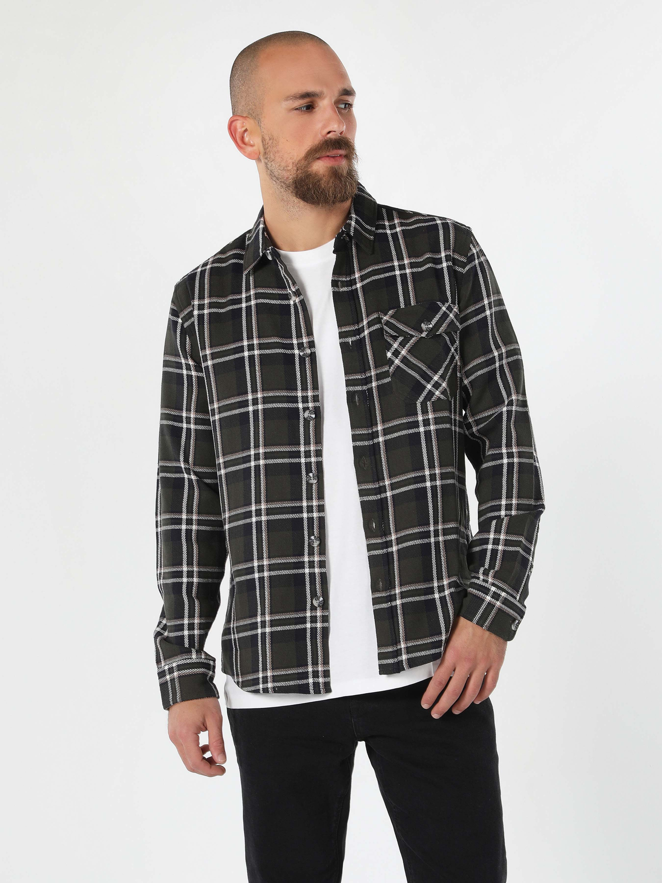 Сорочка повсякденна Colin’s модель CL1061367KHA Фото