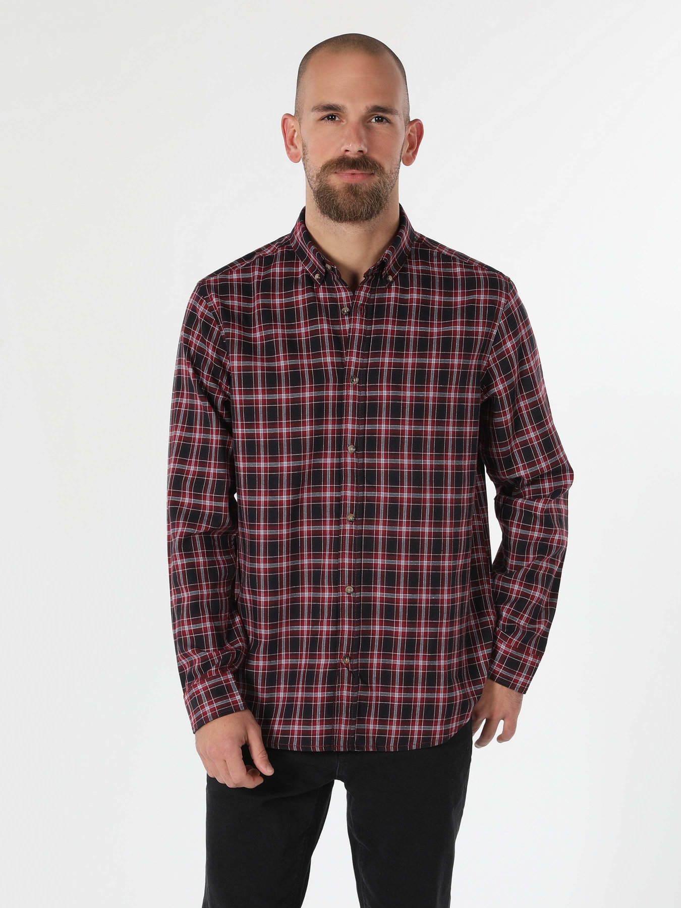 Рубашка повседневная Colin’s модель CL1061717RED Фото