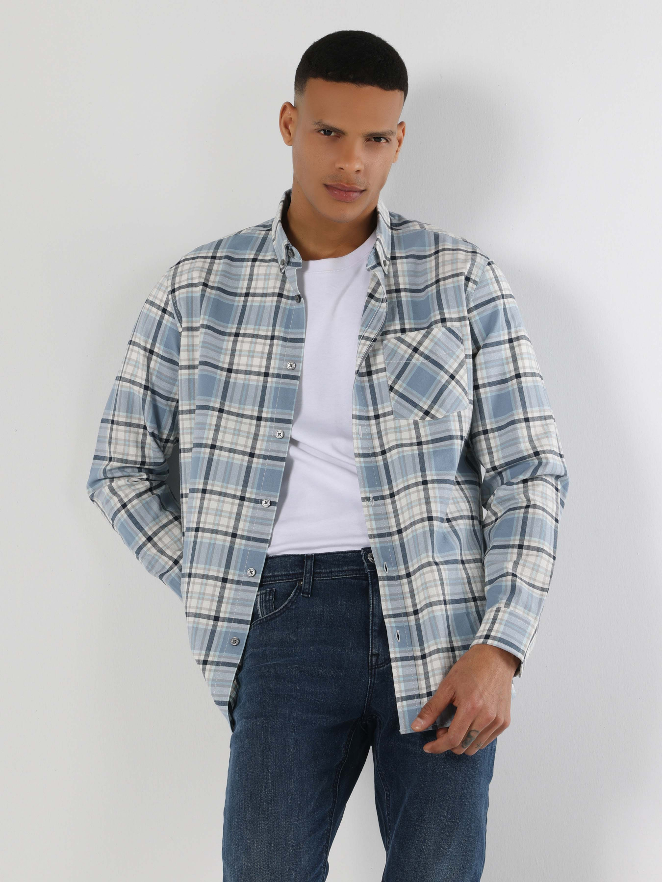 Сорочка Colin’s модель CL1061798LBL Фото