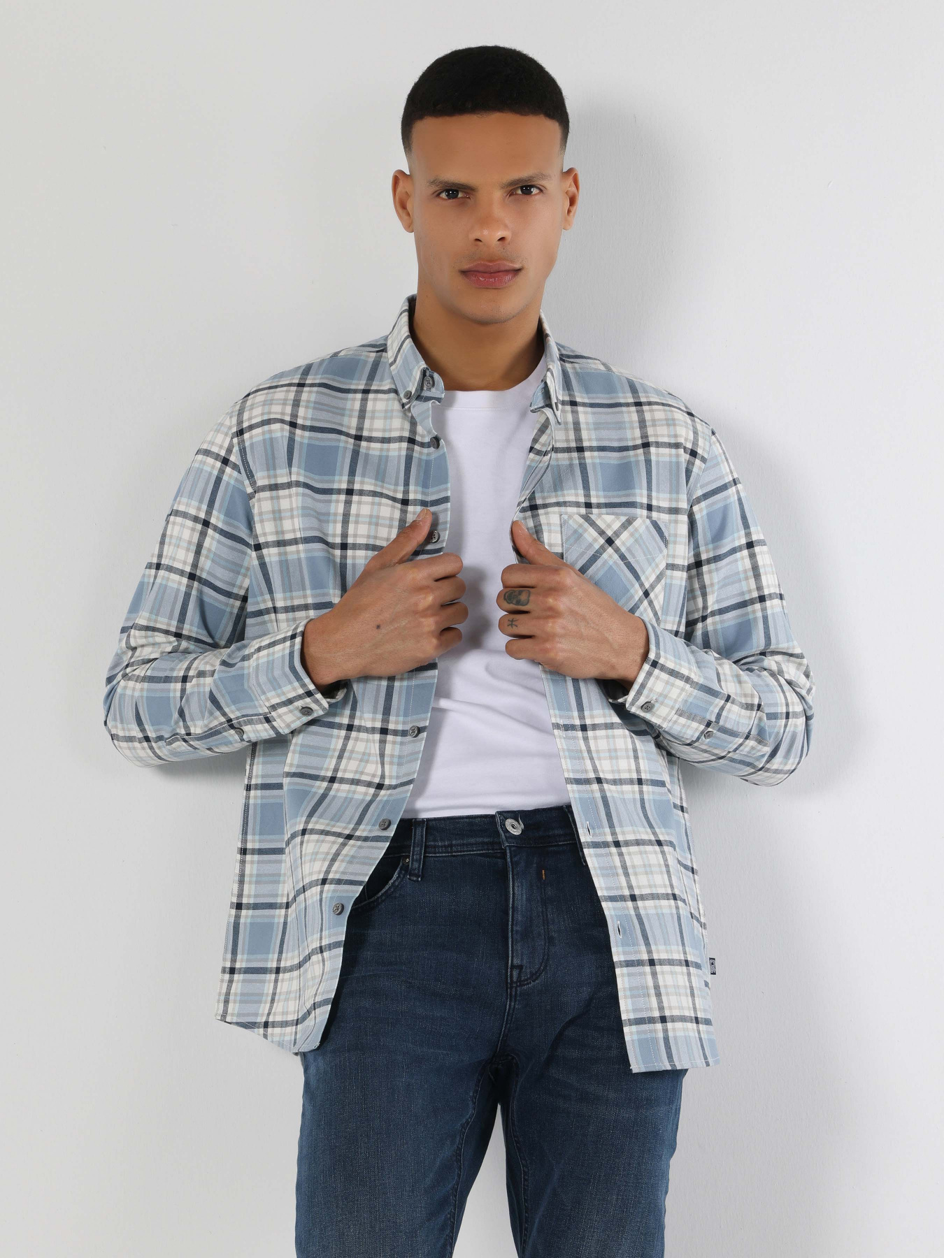 Сорочка Colin’s модель CL1061798LBL Фото