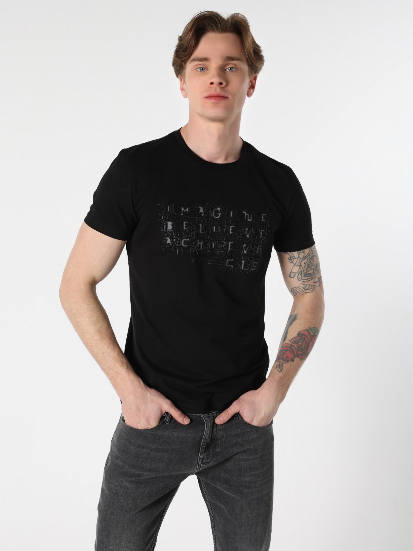 Футболка Colin’s модель CL1062483BLK Фото