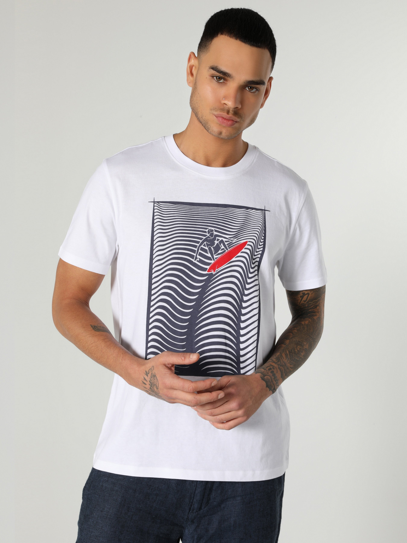 Футболка Colin’s модель CL1062661WHT Фото