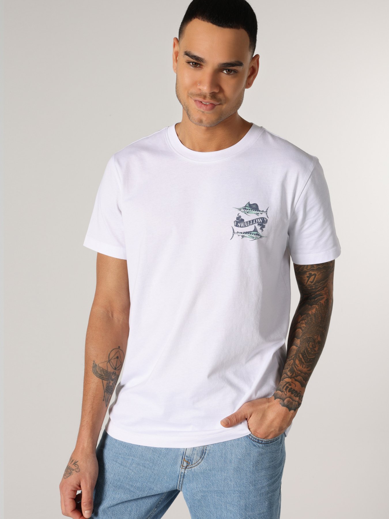 Футболка Colin’s модель CL1062752WHT Фото