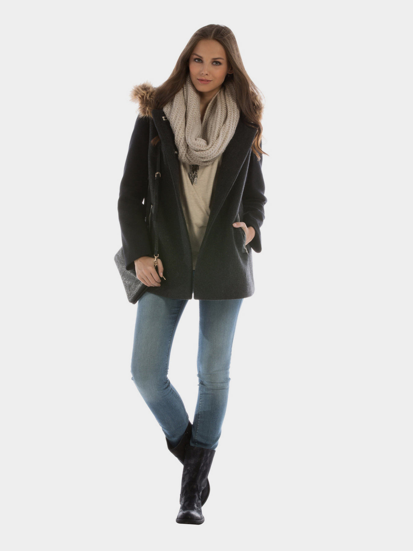 Пальто Colin’s модель CL1011458ANT Фото