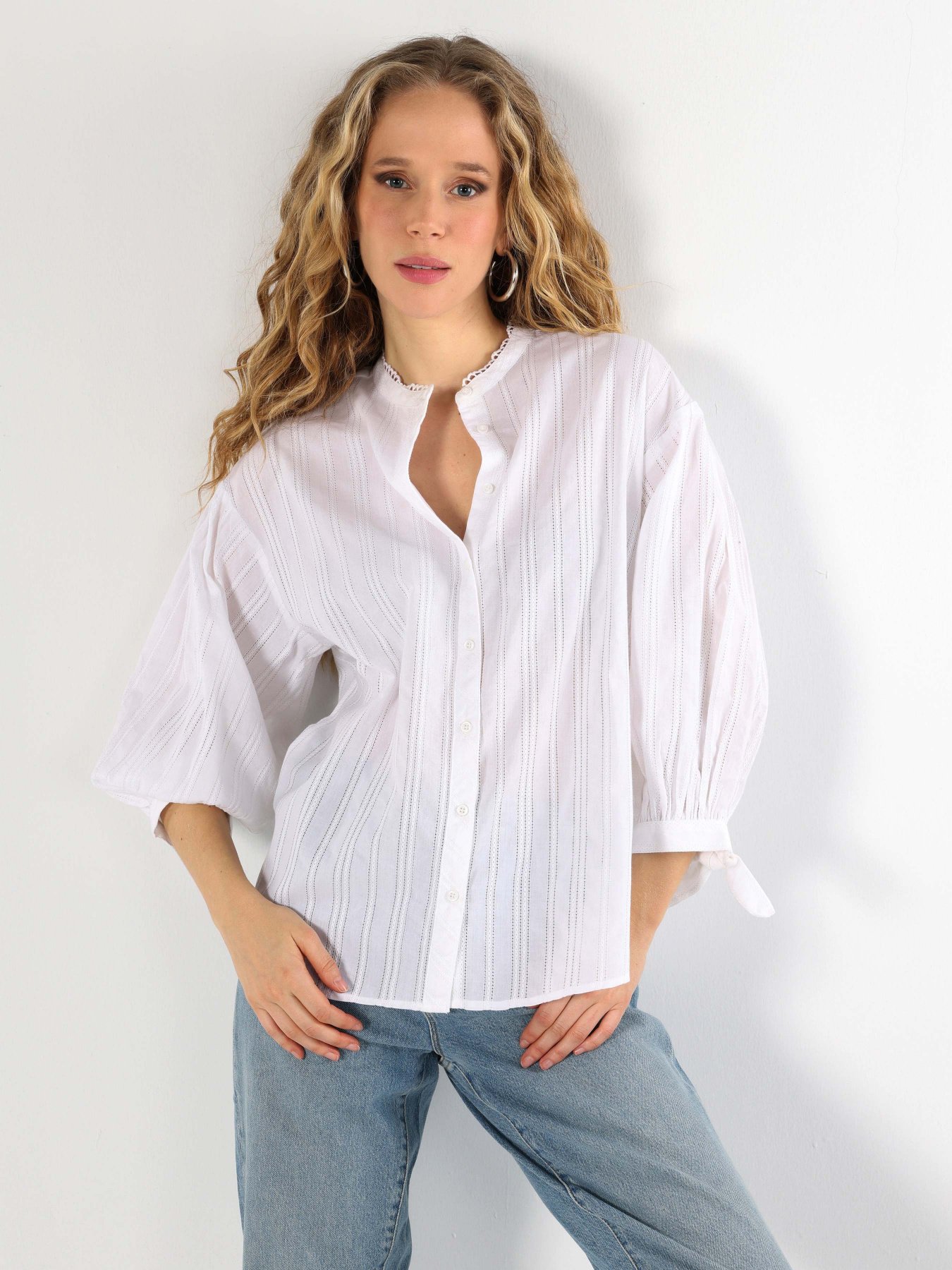 Рубашка повседневная Colin’s модель CL1063169WHT Фото