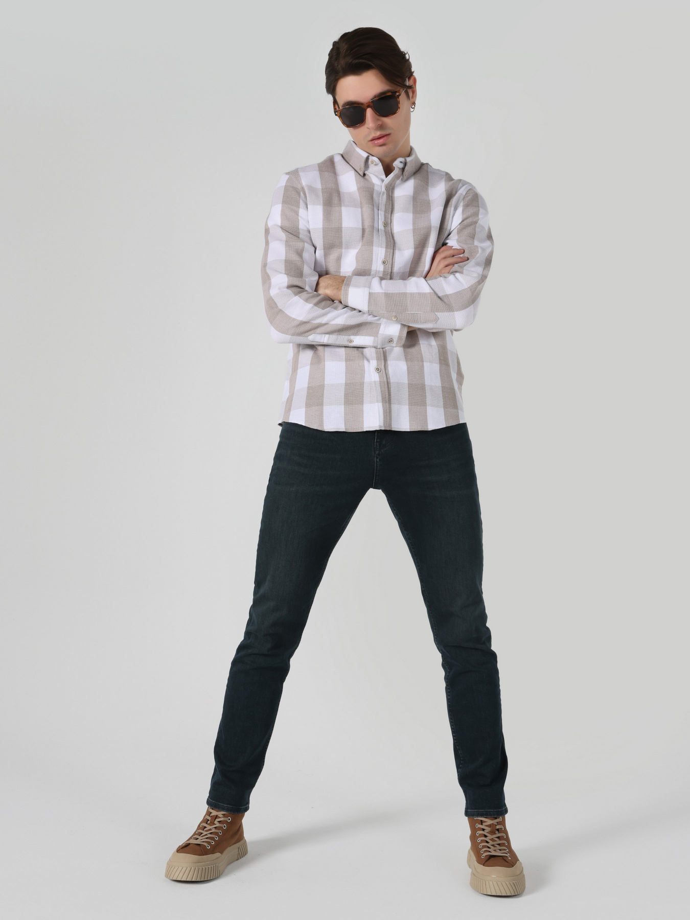 Сорочка Colin’s модель CL1063205BEI Фото