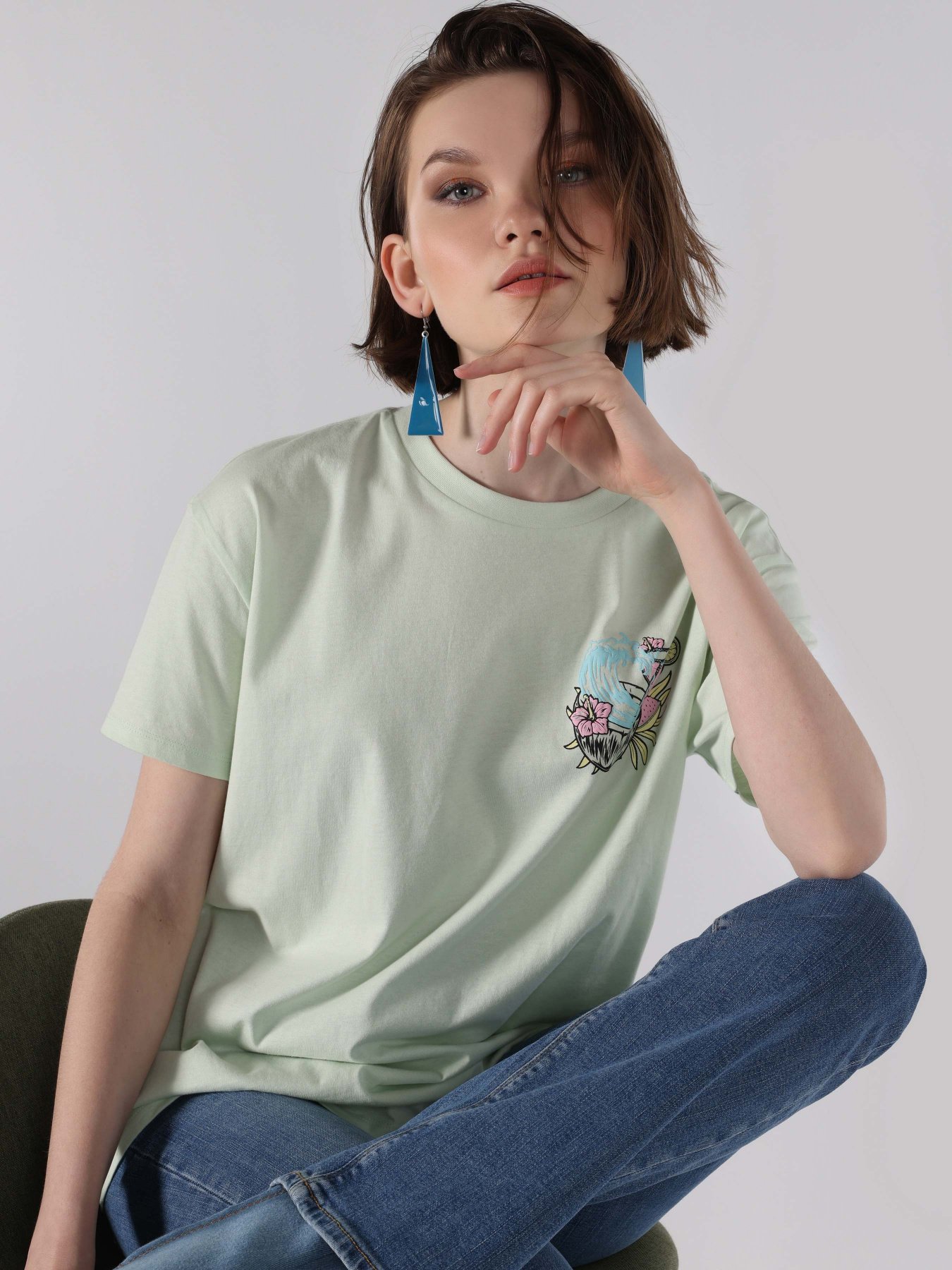 Футболка Colin’s модель CL1063227MGR Фото