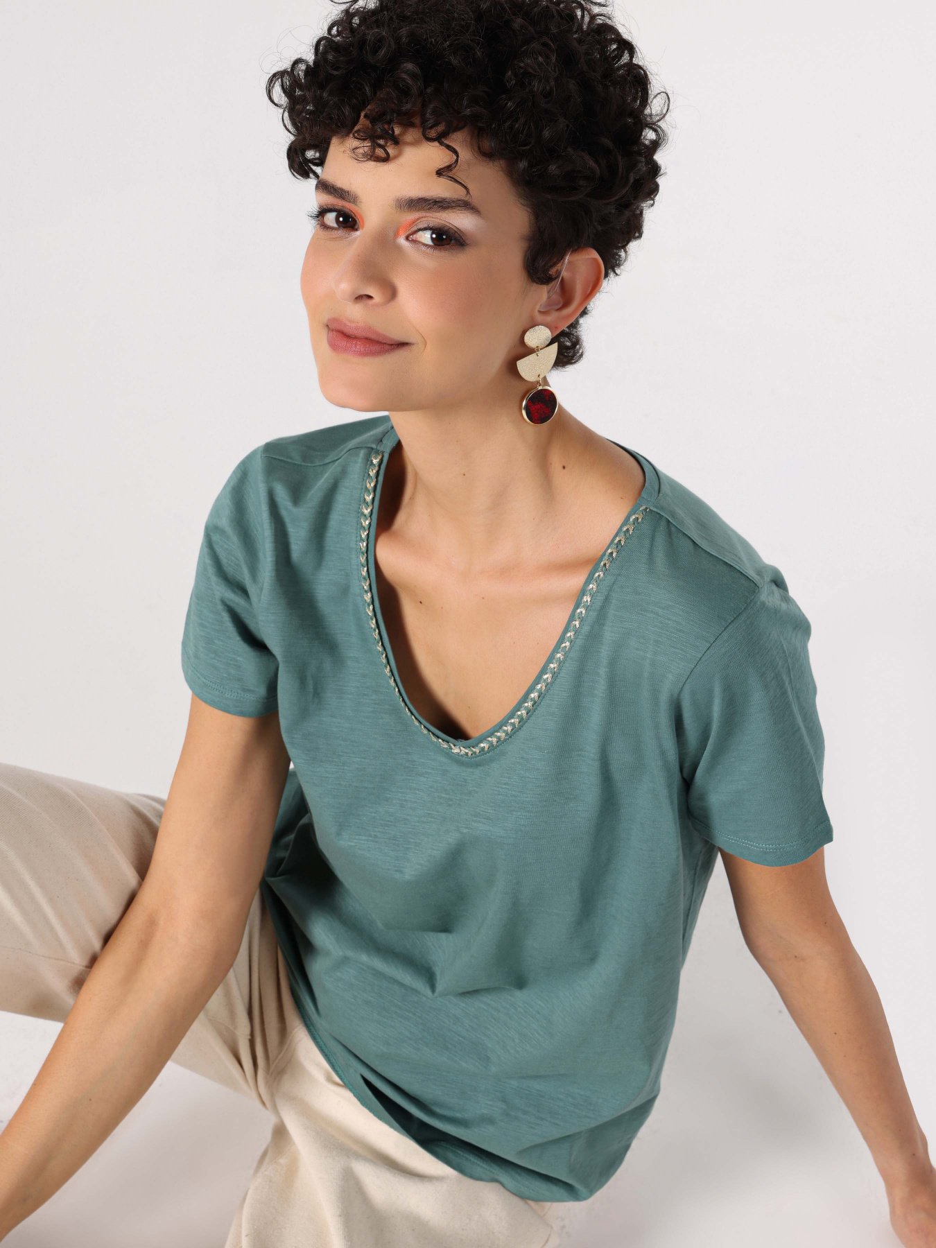 Футболка Colin’s модель CL1063419DMG Фото