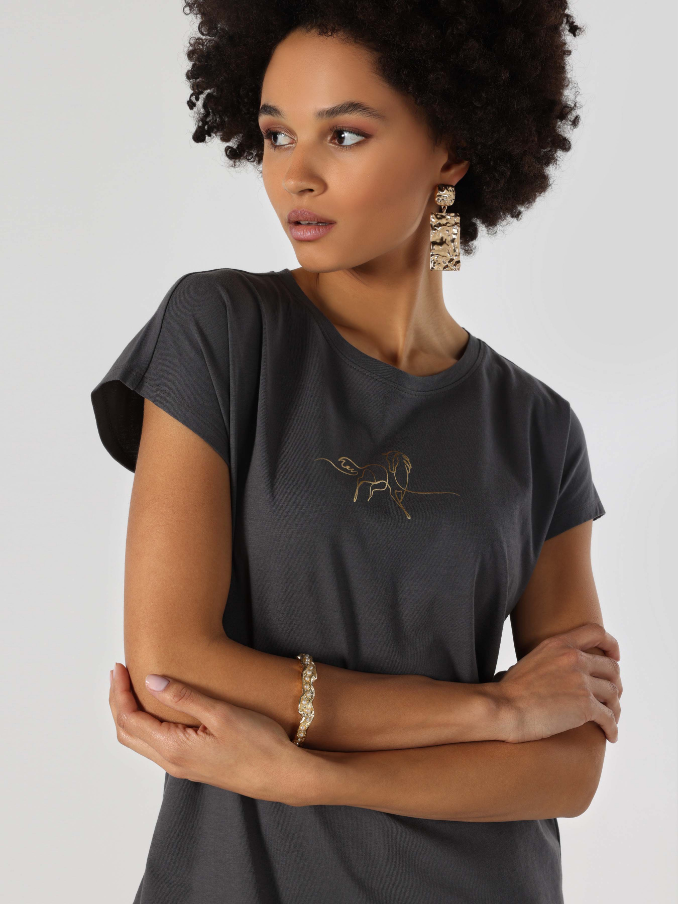 Футболка Colin’s модель CL1063439ANT Фото