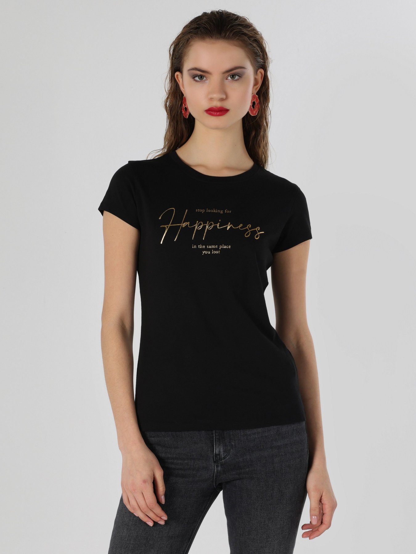 Футболка Colin’s модель CL1063444BLK Фото