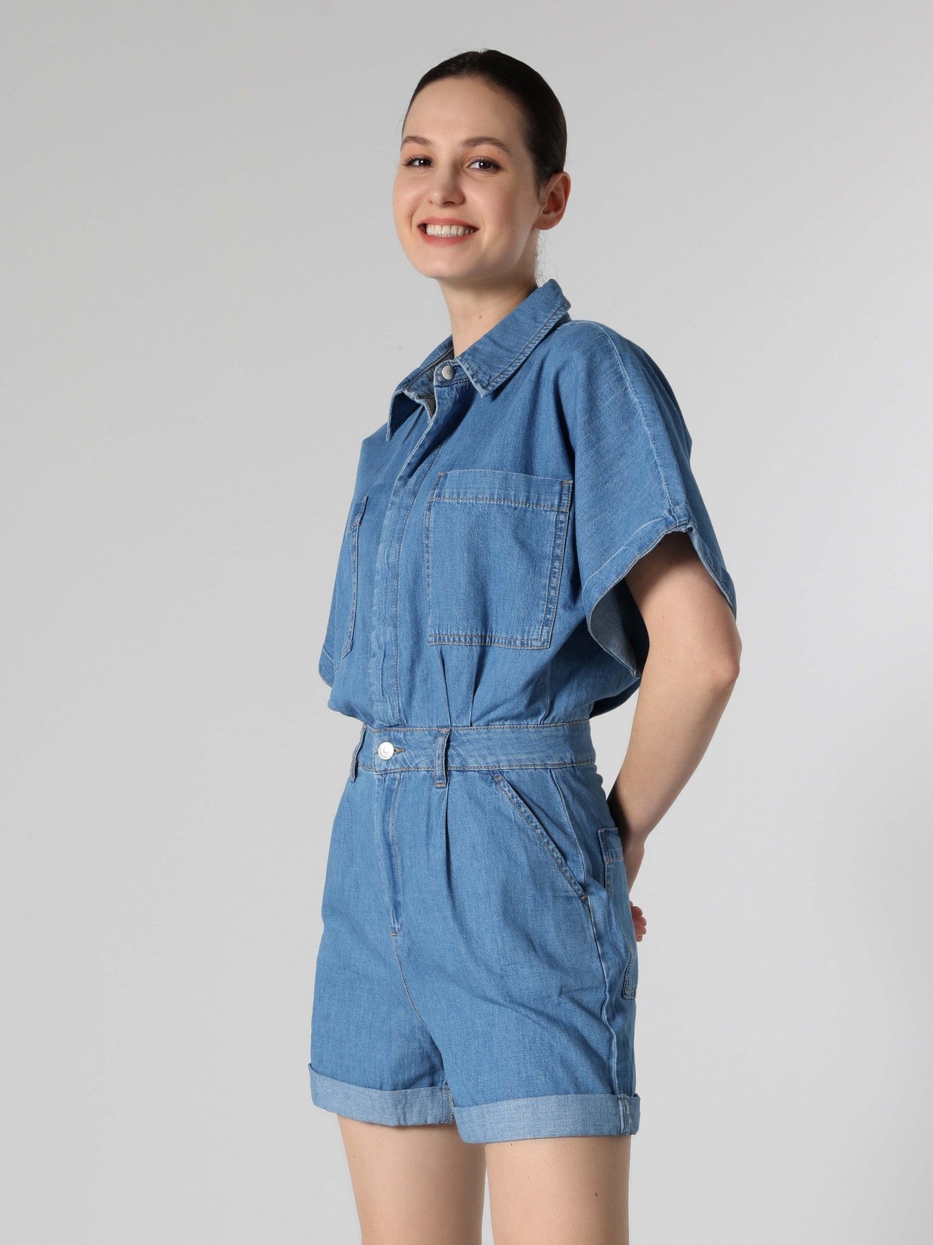 Джинсовый комбинезон Colin’s модель CL1063520DN42524 Фото