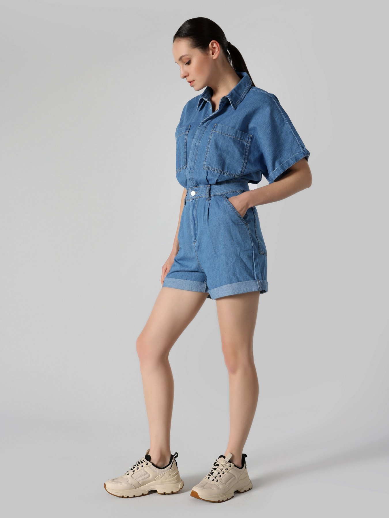 Джинсовый комбинезон Colin’s модель CL1063520DN42524 Фото