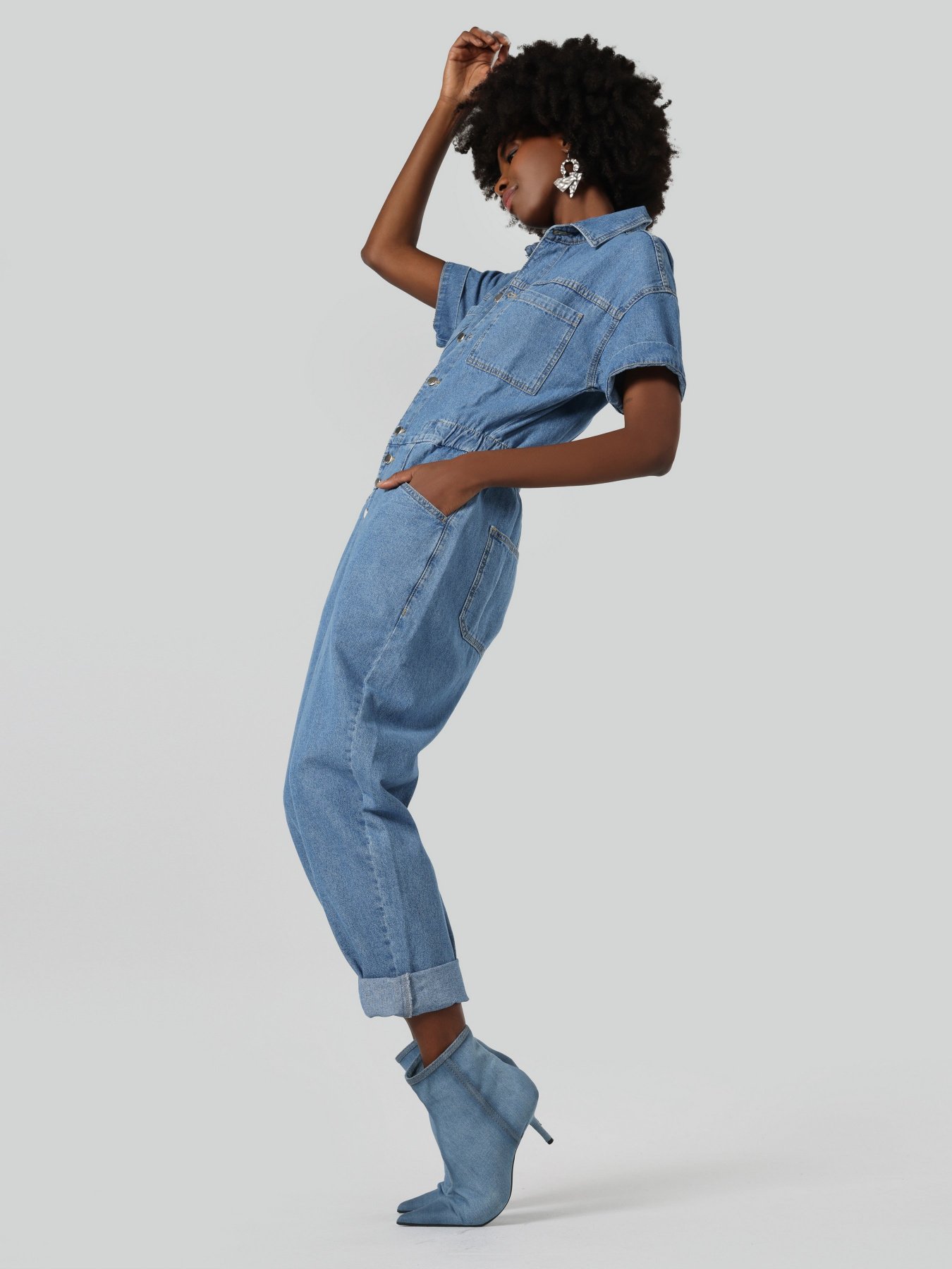 Джинсовый комбинезон Colin’s модель CL1063521DN01883 Фото